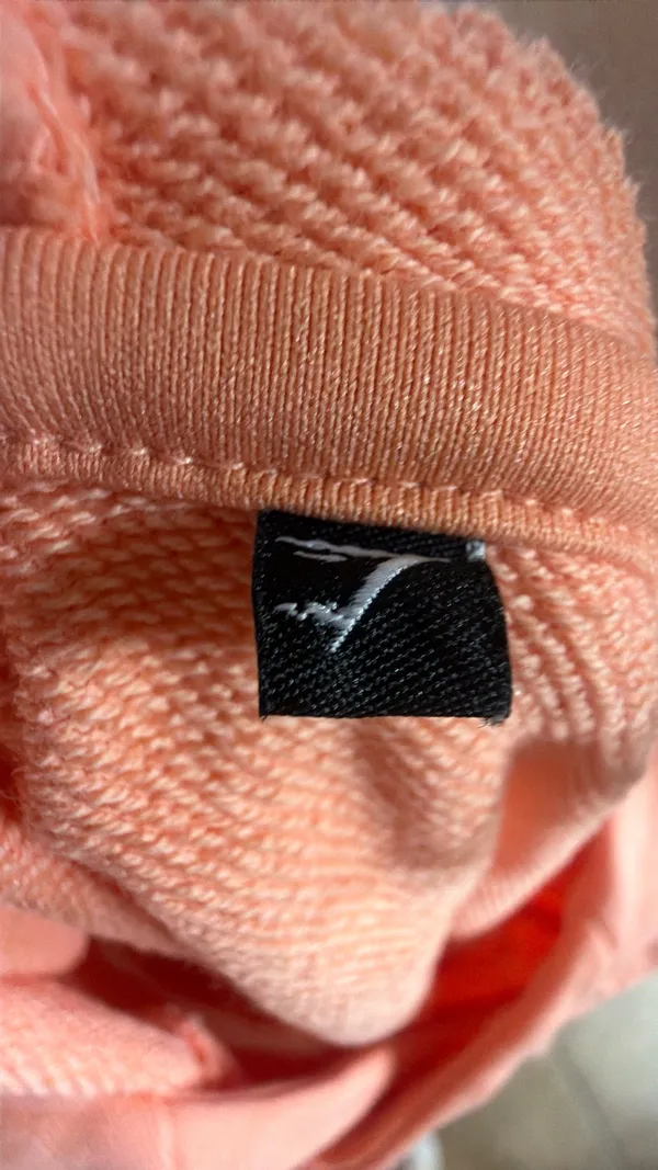 Gymshark Coral Pink Cropped Hoodie - Image 8