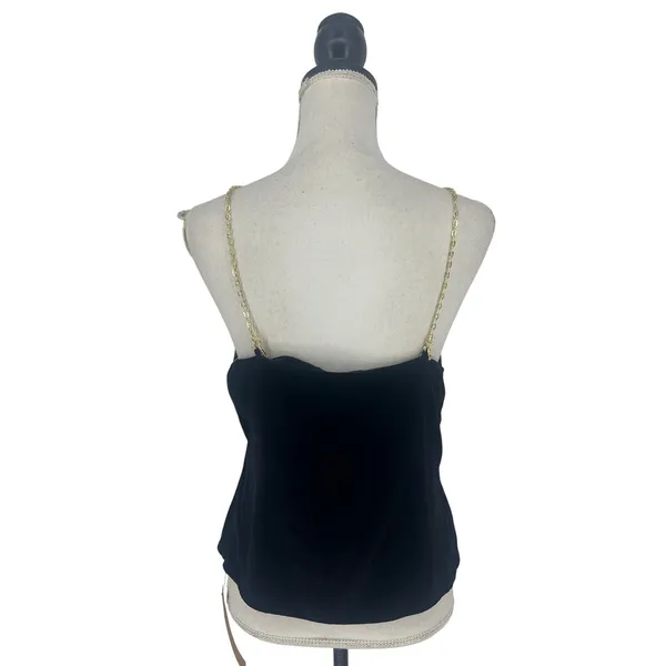 Reformation‎ Rori Velvet Cowl Neck Cami Top Black Size Small NWT - Image 8