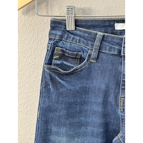 KanCan Skinny Jeans Womens 0 Blue Dark Wash High Rise KC11214D Denim - Image 4