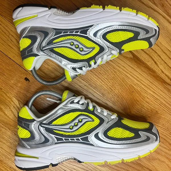 Saucony Grid Jazz 9 Yellow Silver Size 5.5M/7W - Image 2