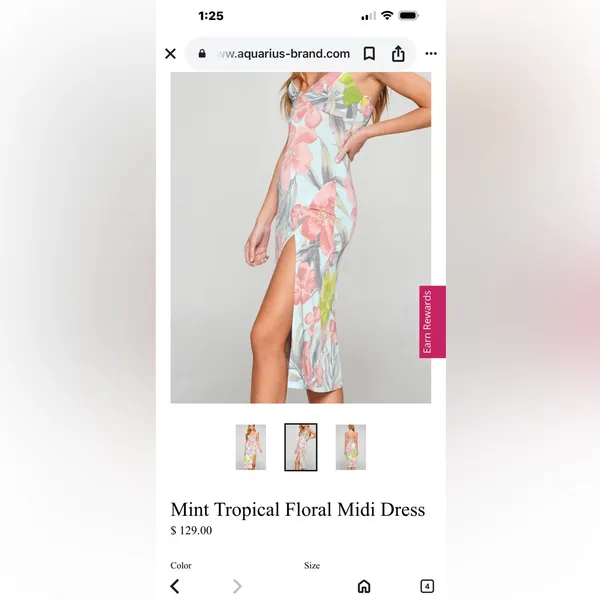 Lovely Day Floral Midi Dress in Pink and Yellow - Image 8