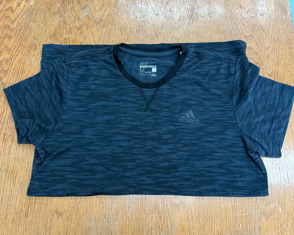 Adidas Women’s Black heather crew neck sport tee - Image 2