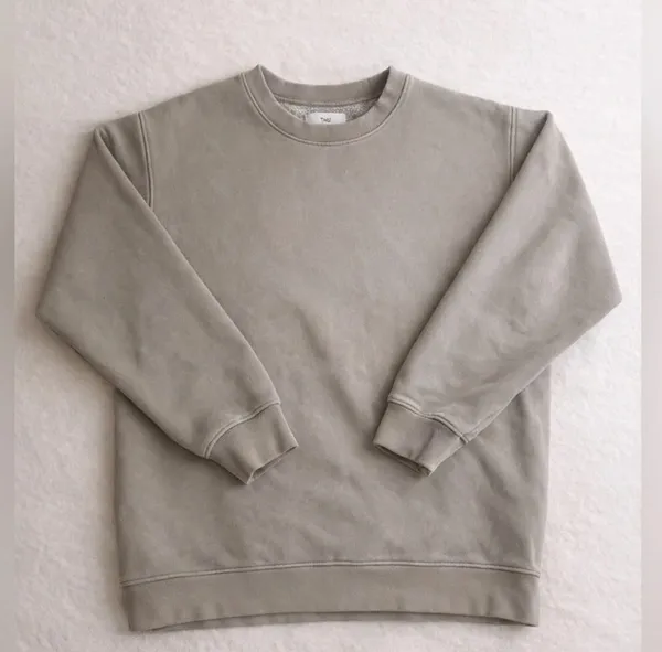 New with tags - Aritzia TNA cozy fleece sweatshirt ashen - Image 2