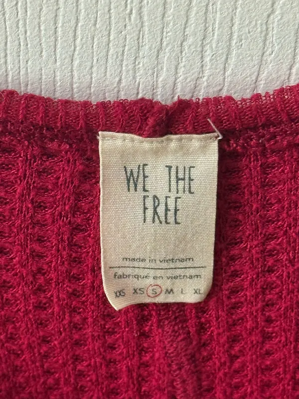 Free People We The Free Catalina Thermal in Red - Image 4