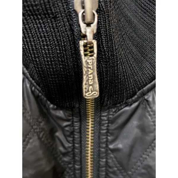 prAna Womens Black Quilted Sherpa Lined Full Zip Puffer Vest Ribbed Trim Small - Image 7