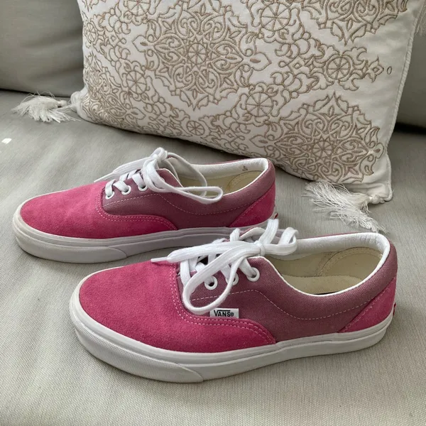 Vans Two-Tone Pink and White Sneakers - Image 2