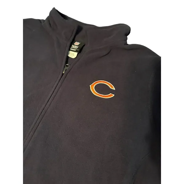 Chicago Bears Full-Zip Fleece Jacket XXL Navy Blue - Image 4
