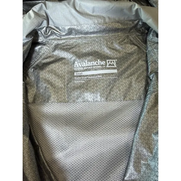 EUC: Avalanche Women Weather Shield Small Waterproof Jacket Gray/Silver‎ Active - Image 11