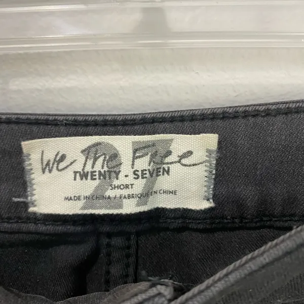 We The Free Groovy Ultra Flare Jeans 27S Black Wash High Rise Boho Retro‎ - Image 5