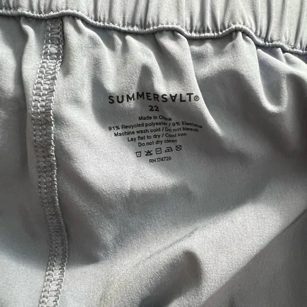 Summersalt The On-The-Go Pant in‎ Slate Blue Drawstring Plus Size US 22 - Image 11