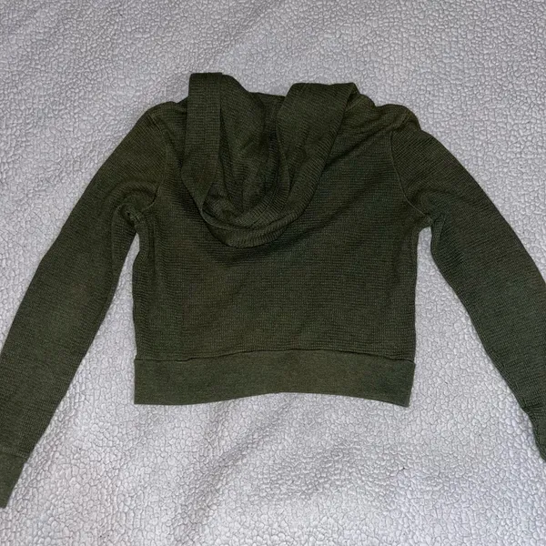 TNA Aritzia Waffle Knit Zip-Up - Image 6
