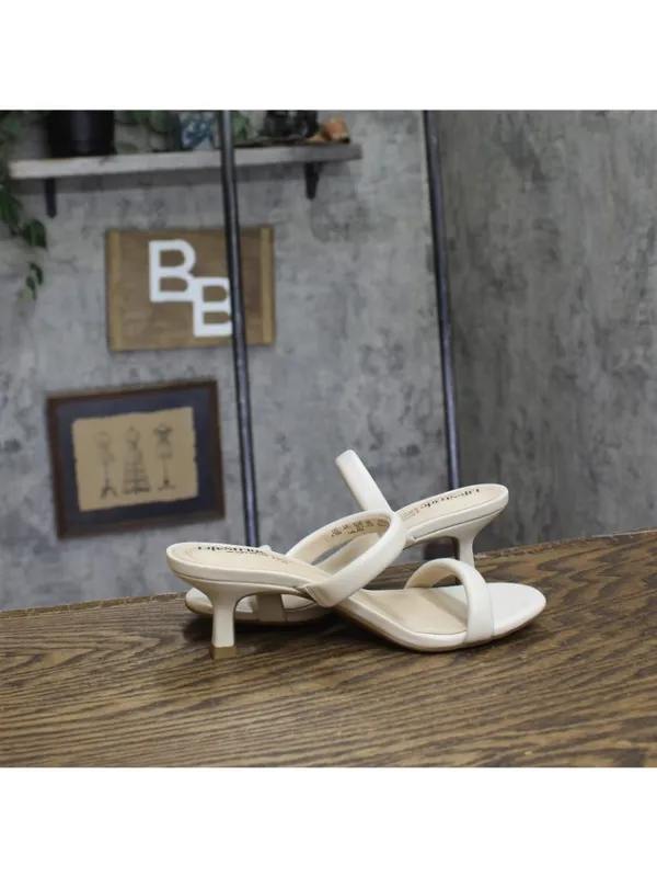 NWT Lifestride Heel Open Toe Slip-On Double Strap Sandals Bone Off White 5.5M - Image 14