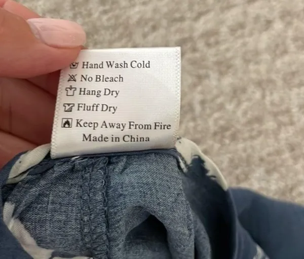 Buenos Ninos Blue & White Tie Dye Boho Wide Leg Jumpsuit - Image 8