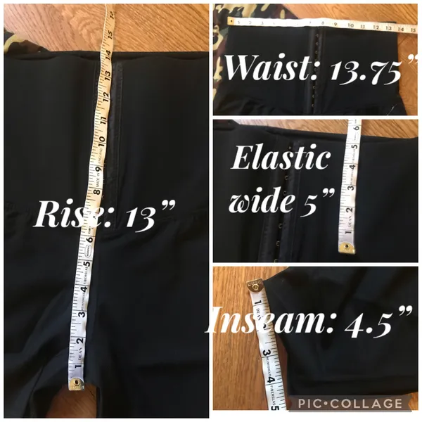 Black High Waist 4.5” Inseam Biker Short With Waist Trainer Size L - Image 6