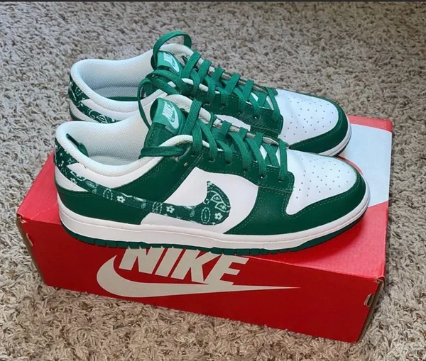 Nike Dunk Low Green Paisley - Image 3