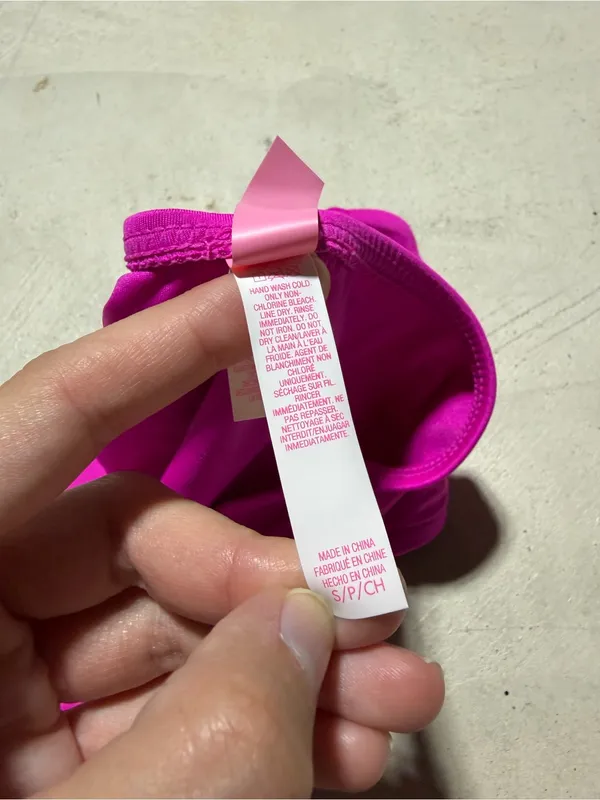 Victoria’s secret Women's Pink Bikini Bottom swim small - Image 9