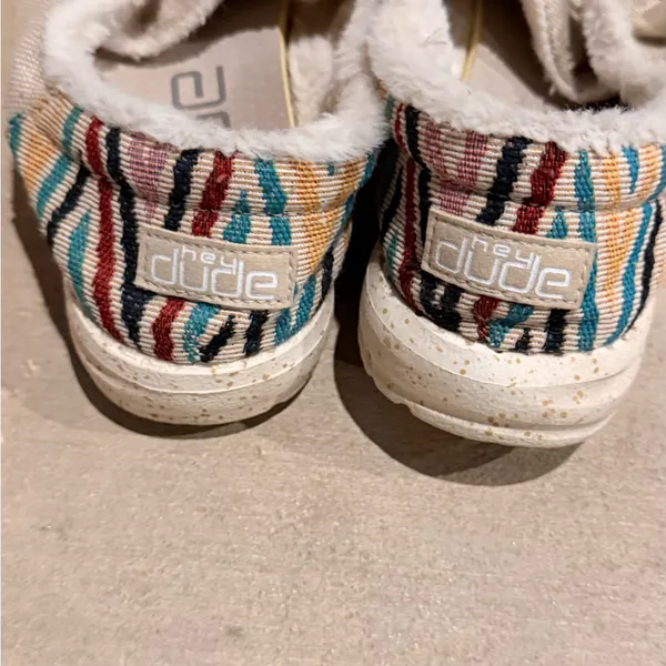 Hey Dude Women's Beige Canvas Sneakers - Image 2