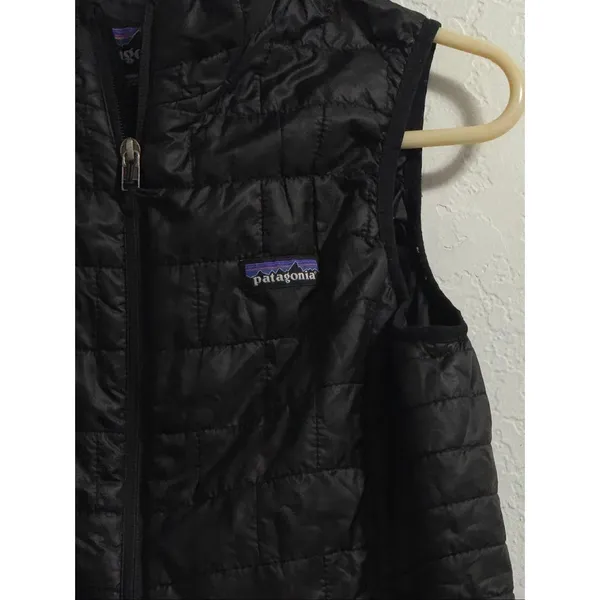 Patagonia Vest Jacket Womens S Black Nano Puff Puffer Outdoor Quilted 84246 - Image 2