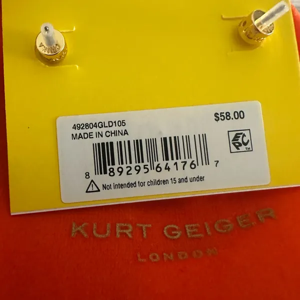Kurt Geiger Pace‎ Crystal Opal Heart Earrings - Image 8