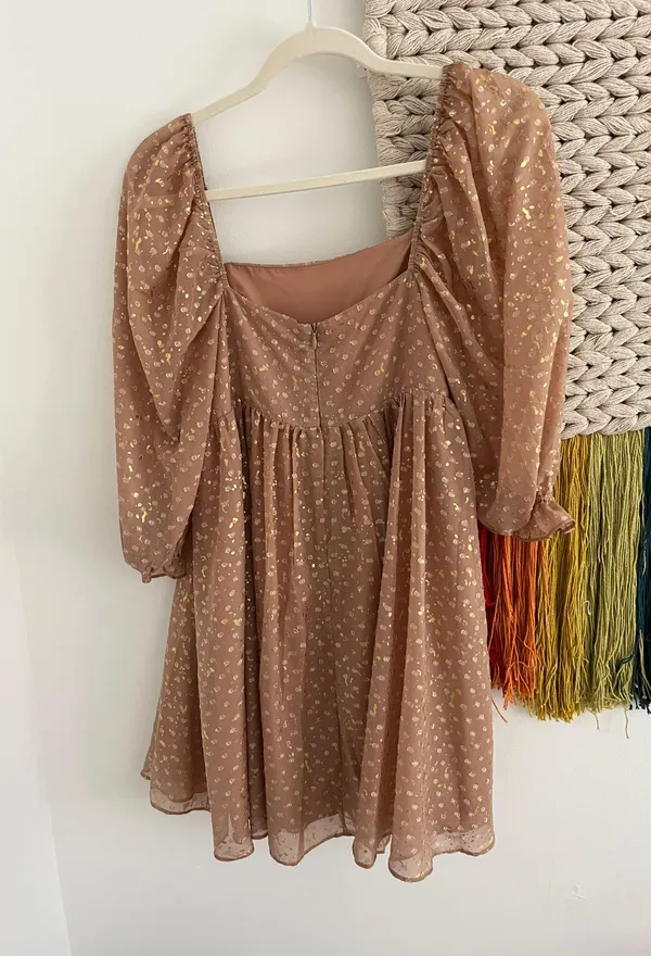 Boutique Pink Sequin Dress - Image 3