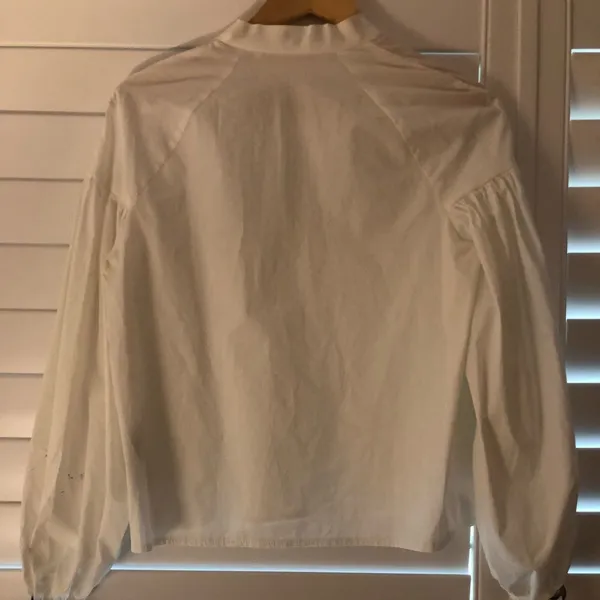 Zara Trafaluc‎ Collection White Cotton Blouse - Image 7
