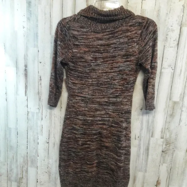 Alyx Limited Brown Sweater Dress Belted Knit Short v6x - Image 2