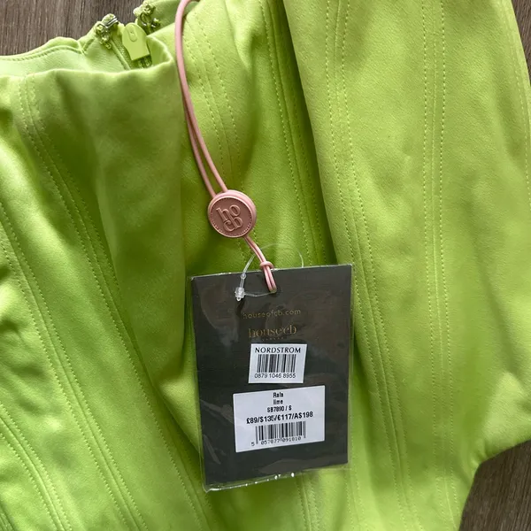 House of CB Rafa Corset NWT Small‎ Lime Green - Image 7