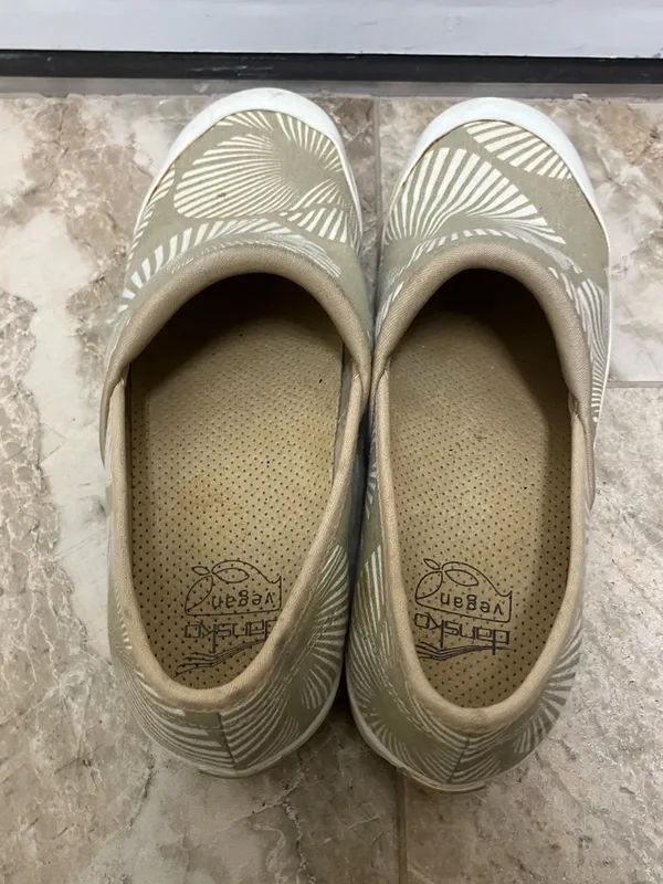 Dansko nursing vegan volley canvas Floral Slip-On closed-back clogs - Image 3