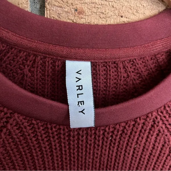 Varley Matteson Knit Sweater Russett Brown Anthropologie Long Tunic Knit XS - Image 3