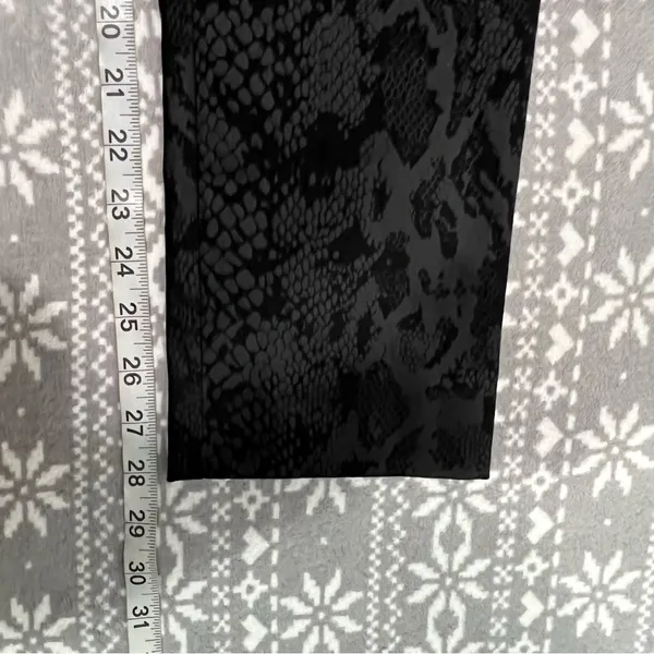 New Tina Stephens Black‎ Snake Print Pull On Pants Size 2 Dressy Casual Office - Image 11