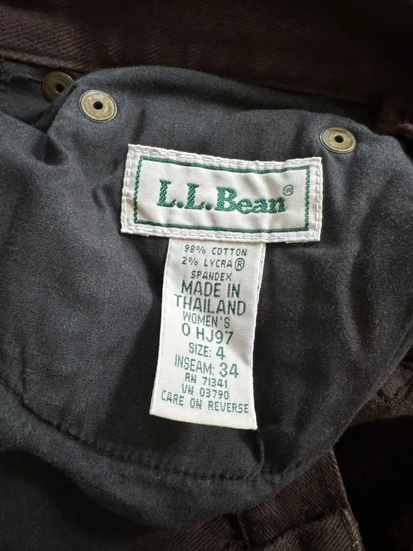L.L.Bean Brown Jeans - Image 3