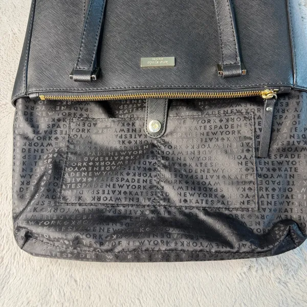 Kate Spade Cadence Black Saffiano Leather Tote Handbag WKRU4074 - Image 7
