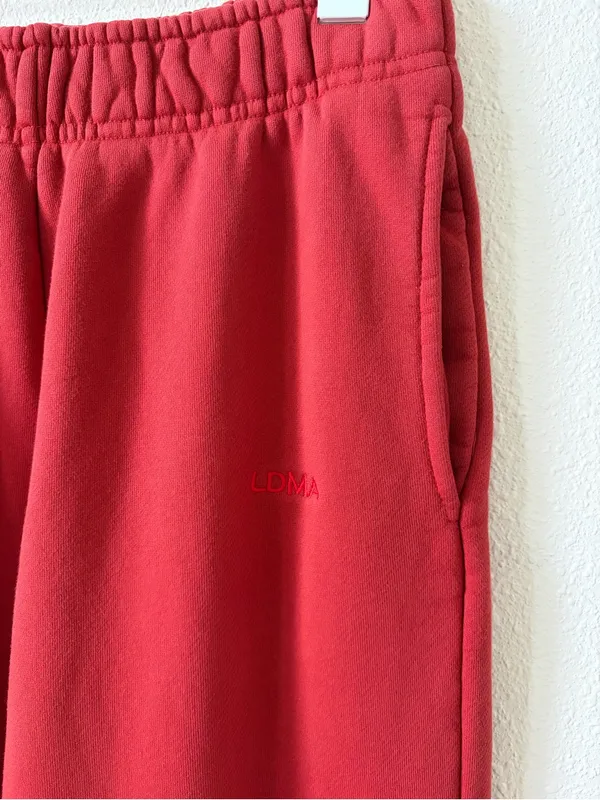 LDMA All Day Crew & All Day Straight Leg Sweats Poppy Size Medium Loungewear - Image 10