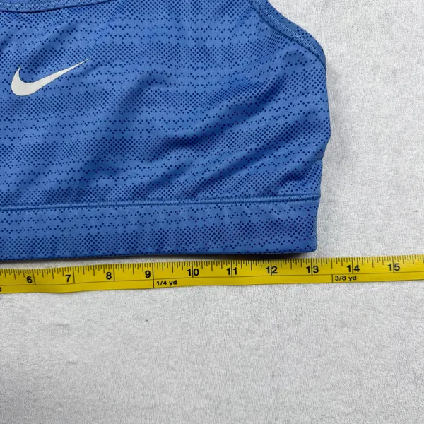 Nike Swoosh Dri-FIT Women’s Sports Bra Medium Blue Racerback Athletic - Image 5