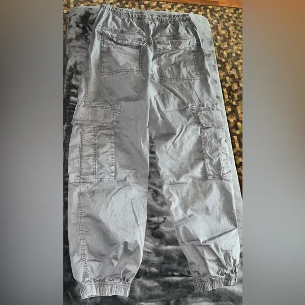 Garage Tanner Tie Up Cargo Pant in Grey Forged Iron Size Small - Image 6
