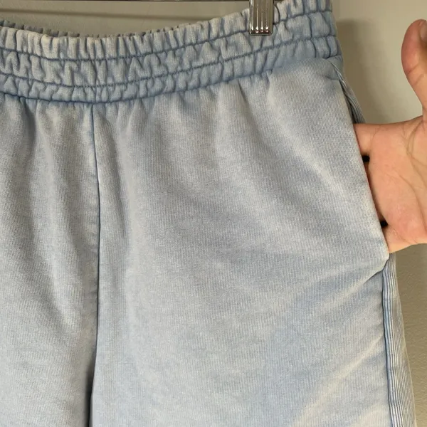 Gymshark Power Washed Athletic Lounge Shorts Ozone Blue Women's Size Small - Image 6