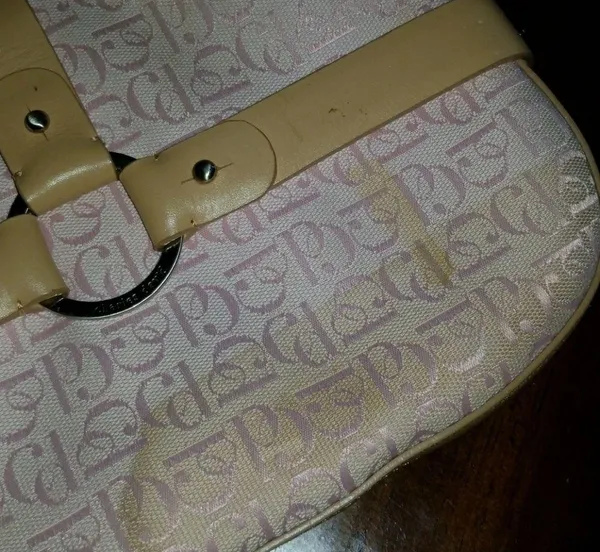 Charles David monogram purse pink - Image 7