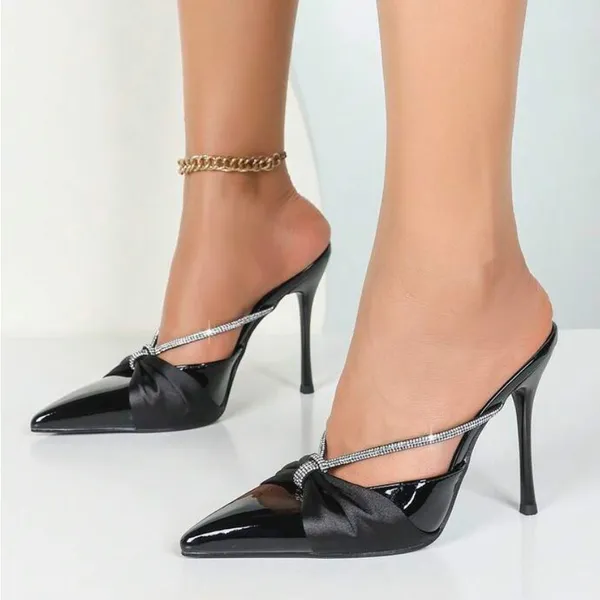 New Without Tag Elegamt Black Heels Size 6.5 - Image 5