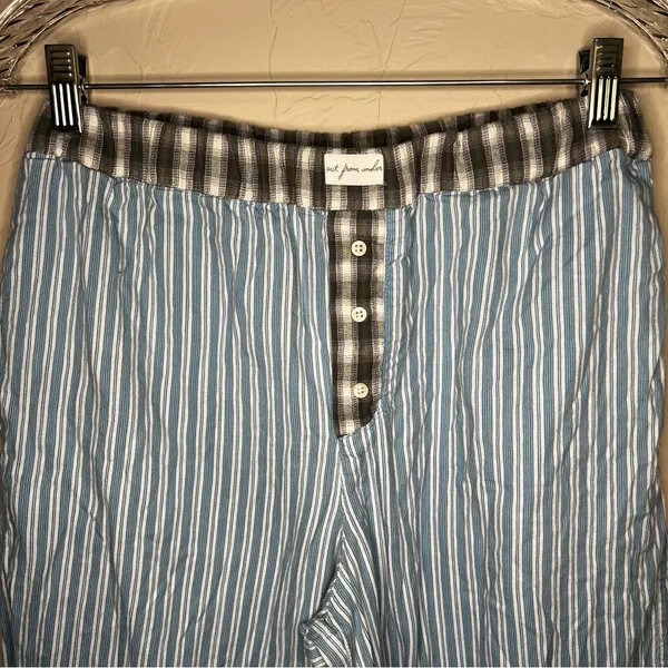 Urban Outfitters Out From Under Blue Striped‎ Plaid Avril PJ Boxer Pants - Image 6