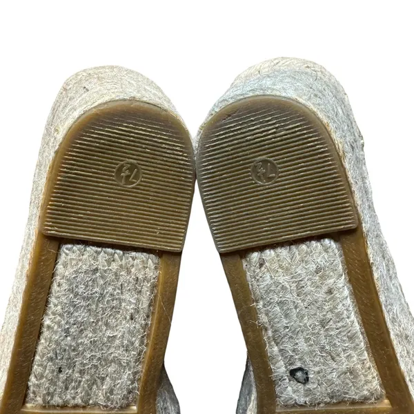 Marc Fisher LTD Shoes Womens Size 7.5 Brown Suede Espadrille‎ Wedge Sandals - Image 9