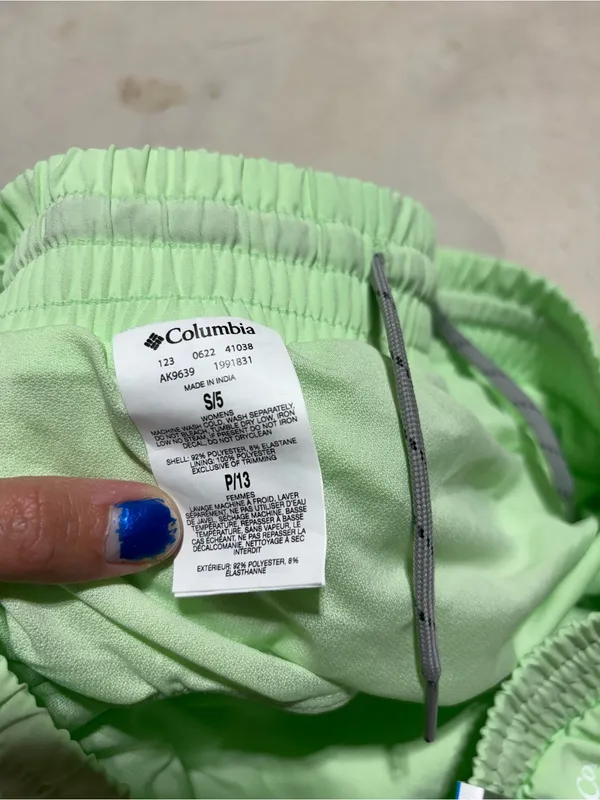 Columbia NWT Light Green Athletic Shorts active fit small - Image 7