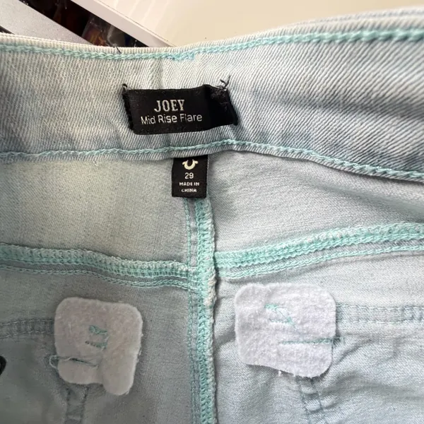 NWT True Religion Joey Mid Rise Flare Jeans Light Wash Size W29 🩵 - Image 15