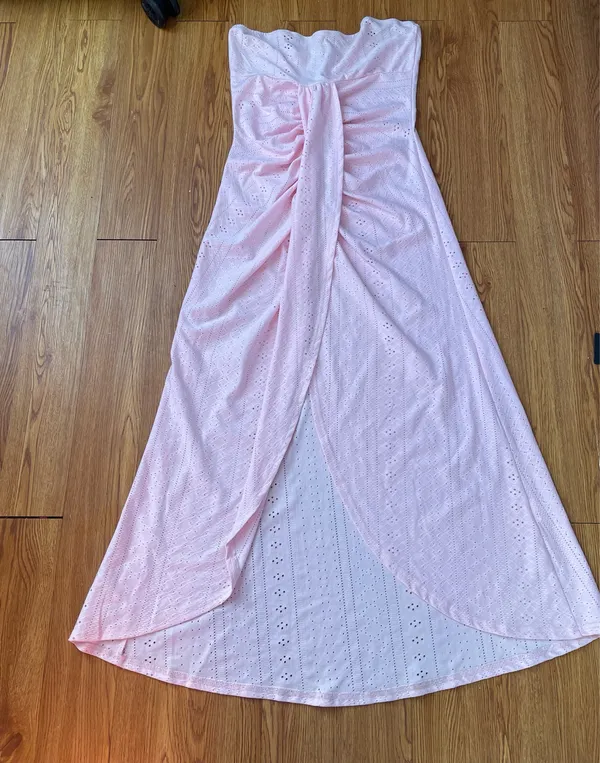 Chicme light pink strapless dress - Image 4