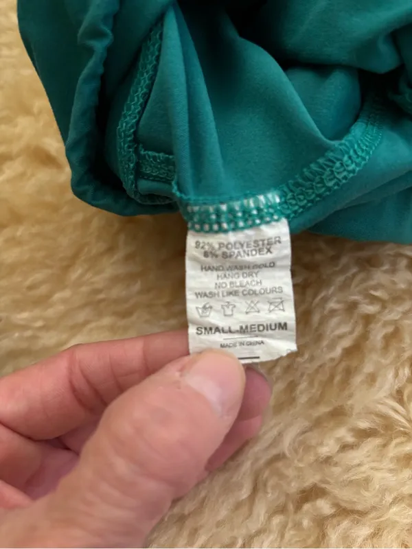 Amazon High-Waist Performance Shorts - Teal & Mustard - Image 3