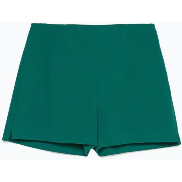 Zara Emerald Green High Waisted‎ Shorts medium - Image 3