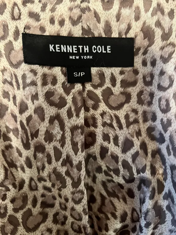 Kenneth Cole Vintage beige faux fur fuzzy coat - Image 3