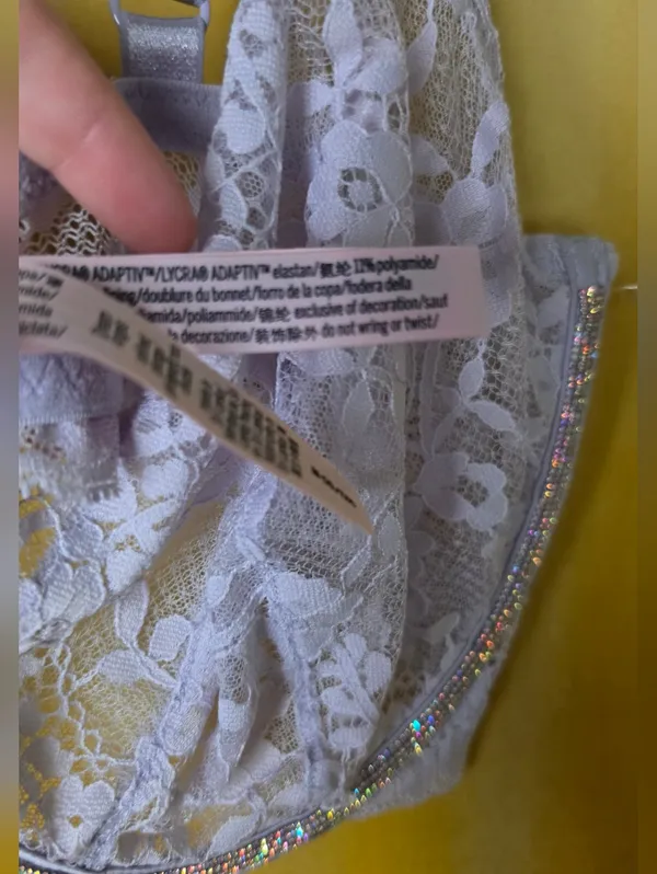 victoria's secret twinkle lace monowire Bra- Lavender - Image 5