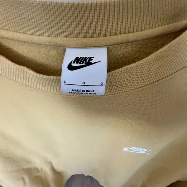 Nike Women's Mustard Crewneck Sweater - Image 2