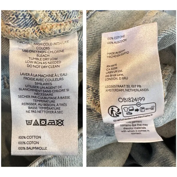 NEW Free People We the Free Palmer Cuffed Baggy Jeans Size 27 - Image 11