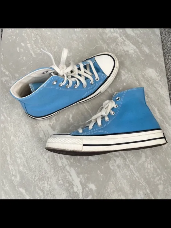 Converse Chuck 70 Vintage Canvas Hi-Top sneaker in University Blue- Woman’s 6 - Image 2